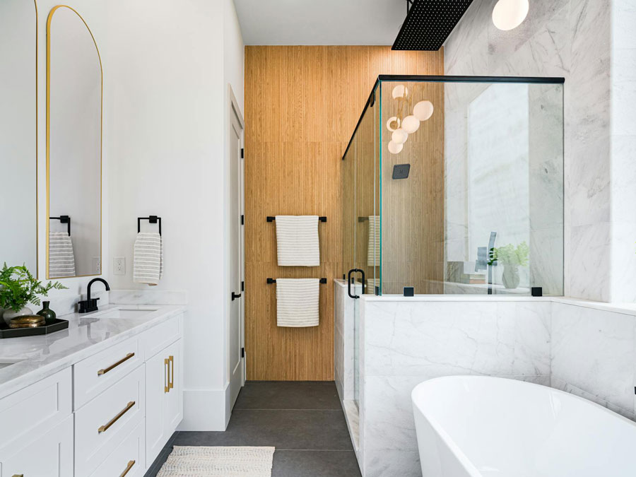 Photo of a bathroom remodel in South Shore MA