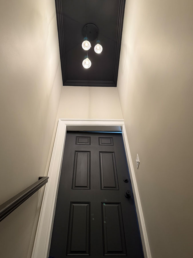 Photo of a finished basement in South Shore MA