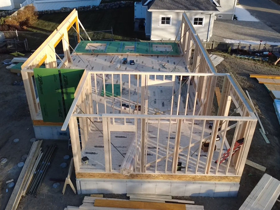 Photo of a custom home build in Scituate MA