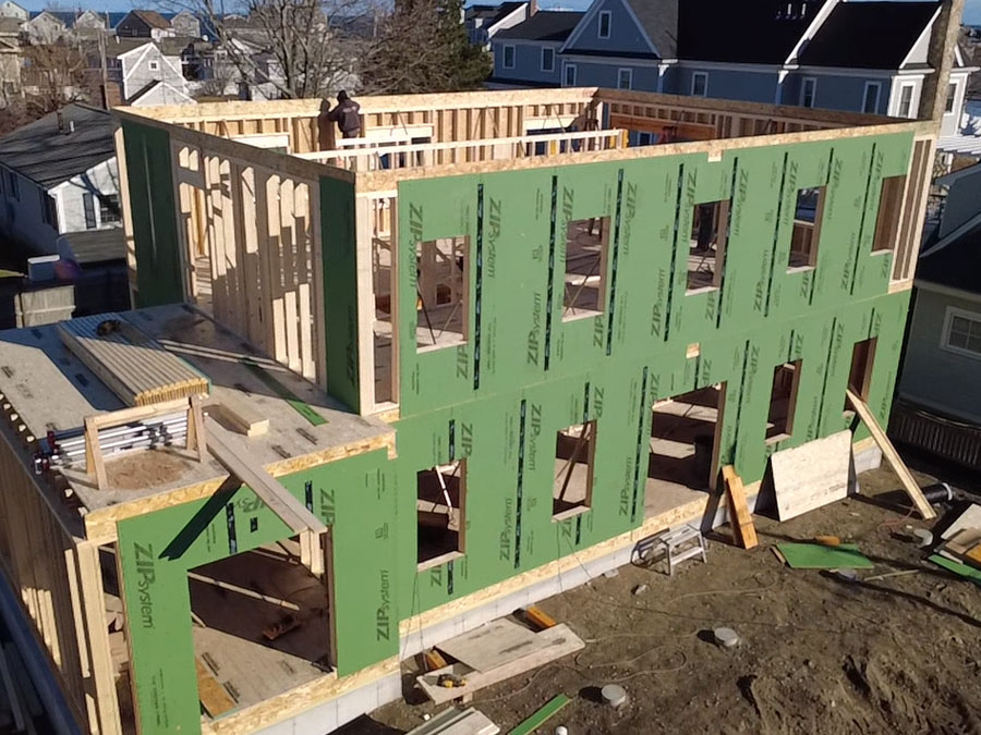 Photo of a custom home build in Scituate MA