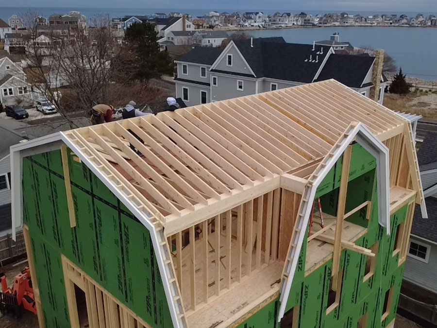 Photo of a custom home build in Scituate MA