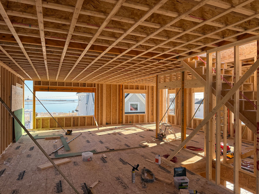 Photo of a custom home build in Scituate MA