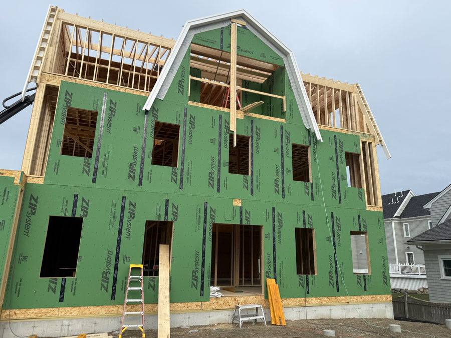 Photo of a custom home build in Scituate MA