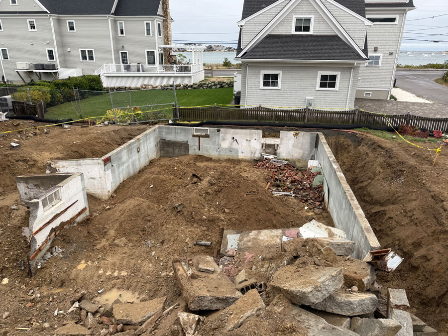 Photo of a custom home build in Scituate MA