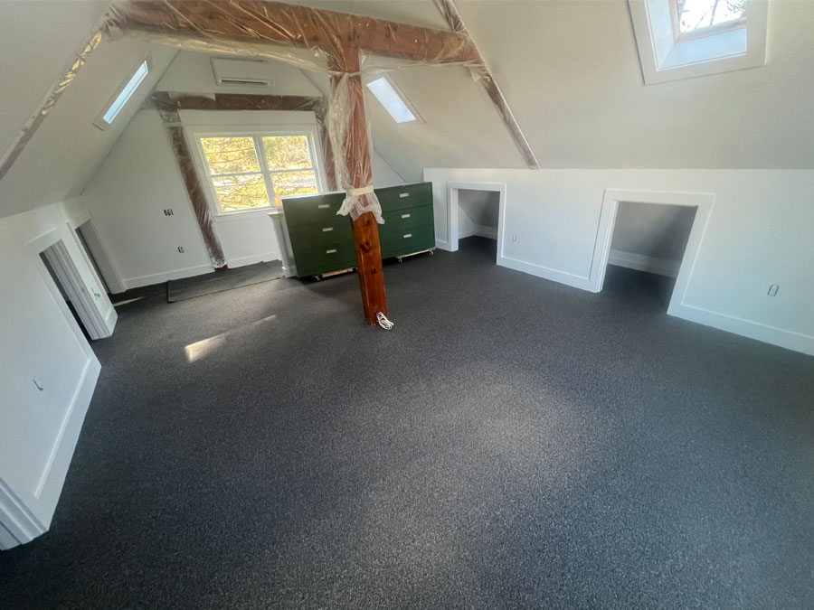 Photo of a home renovation for home office in South Shore MA