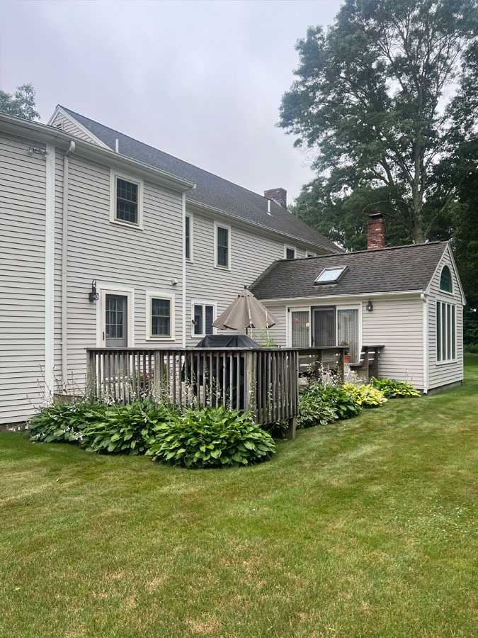 Photo of a deck build in South Shore MA