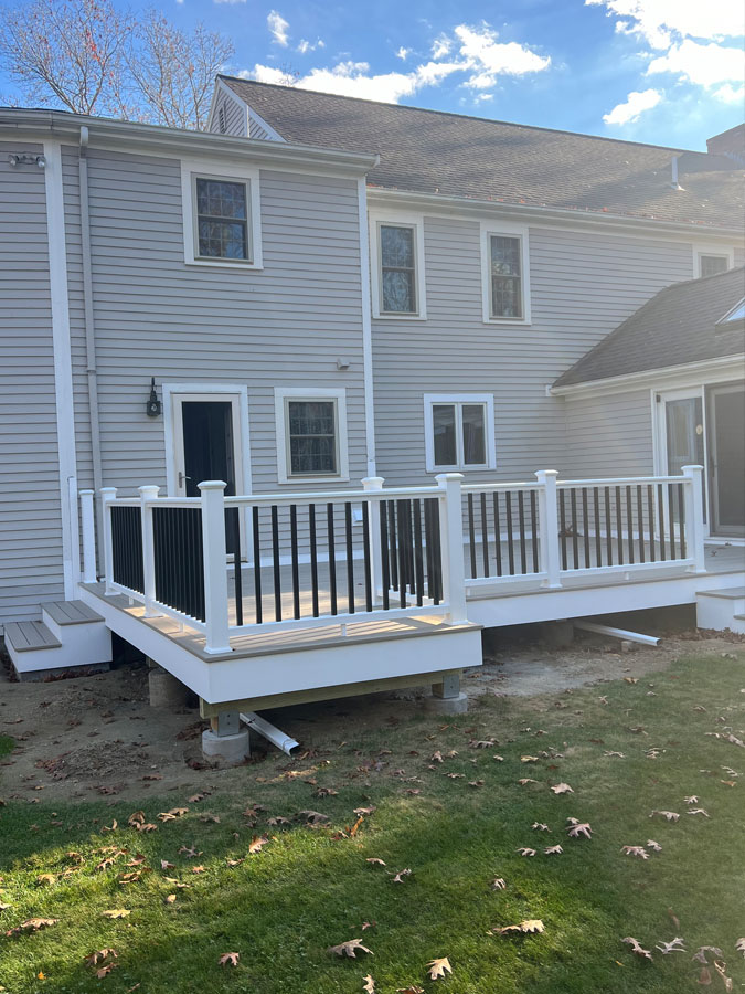 Photo of a deck build in South Shore MA