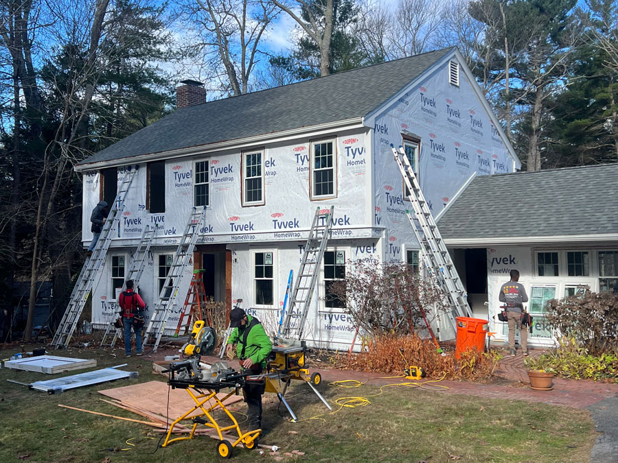 Photo of a siding replacement in Norwell MA