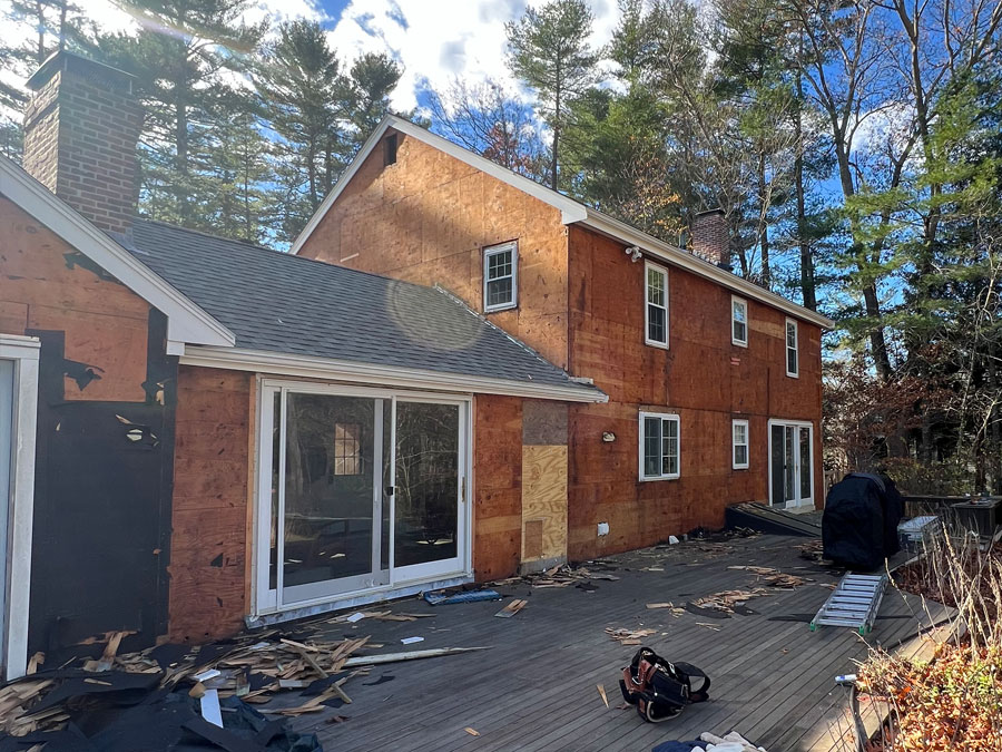 Photo of a siding replacement in Norwell MA