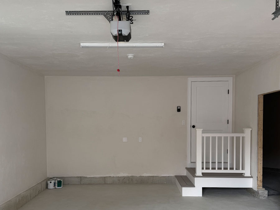 Photo of a garage addition in Hanover MA